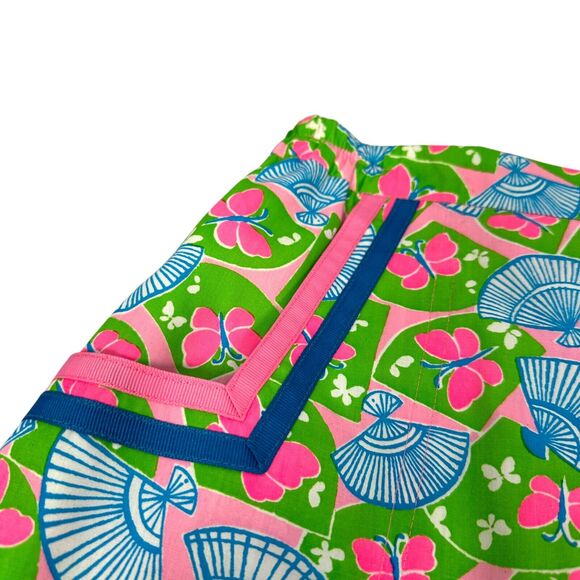 Vintage Lilly Pulitzer Skirt 16 Butterfly Fans Dorothy Bullitt 80s USA Rare New - Picture 4 of 11